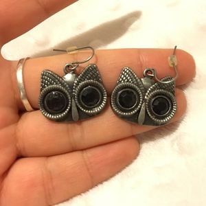 Owl dangle earrings
